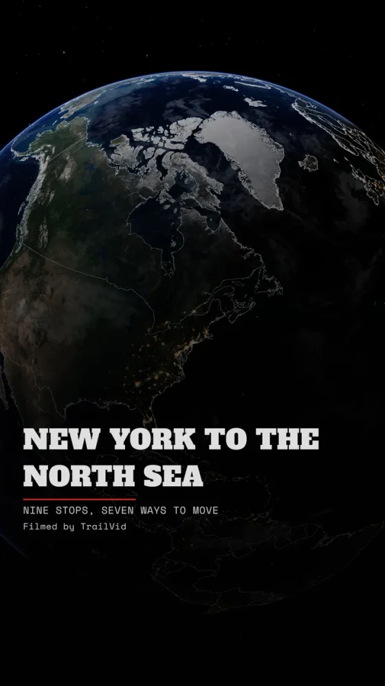 The opening title frame of a TrailVid map video