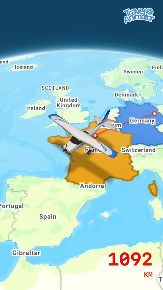 Travel Animator comparison export at paris
